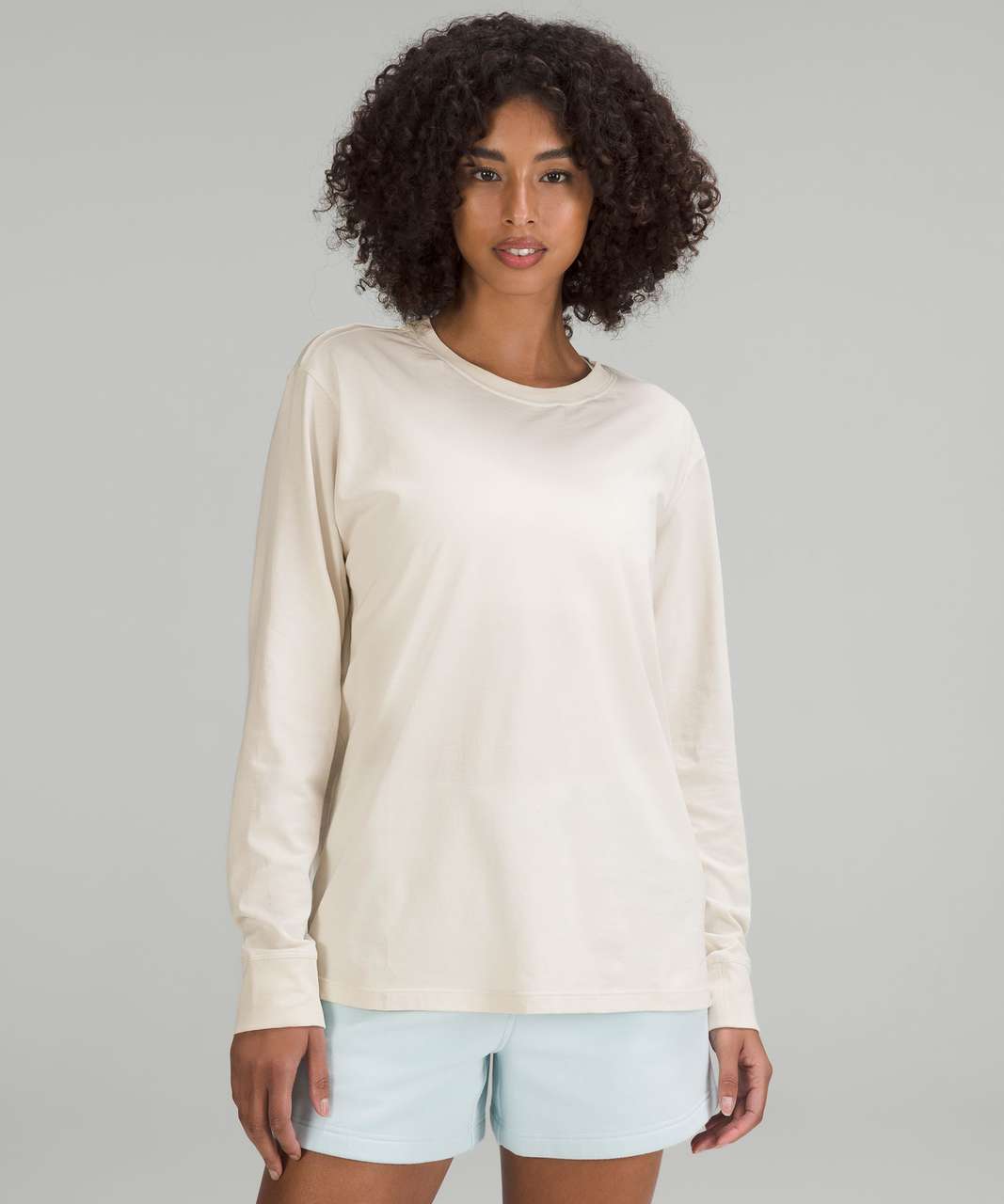 Lululemon All Yours Long-Sleeve Shirt - White Opal - lulu fanatics