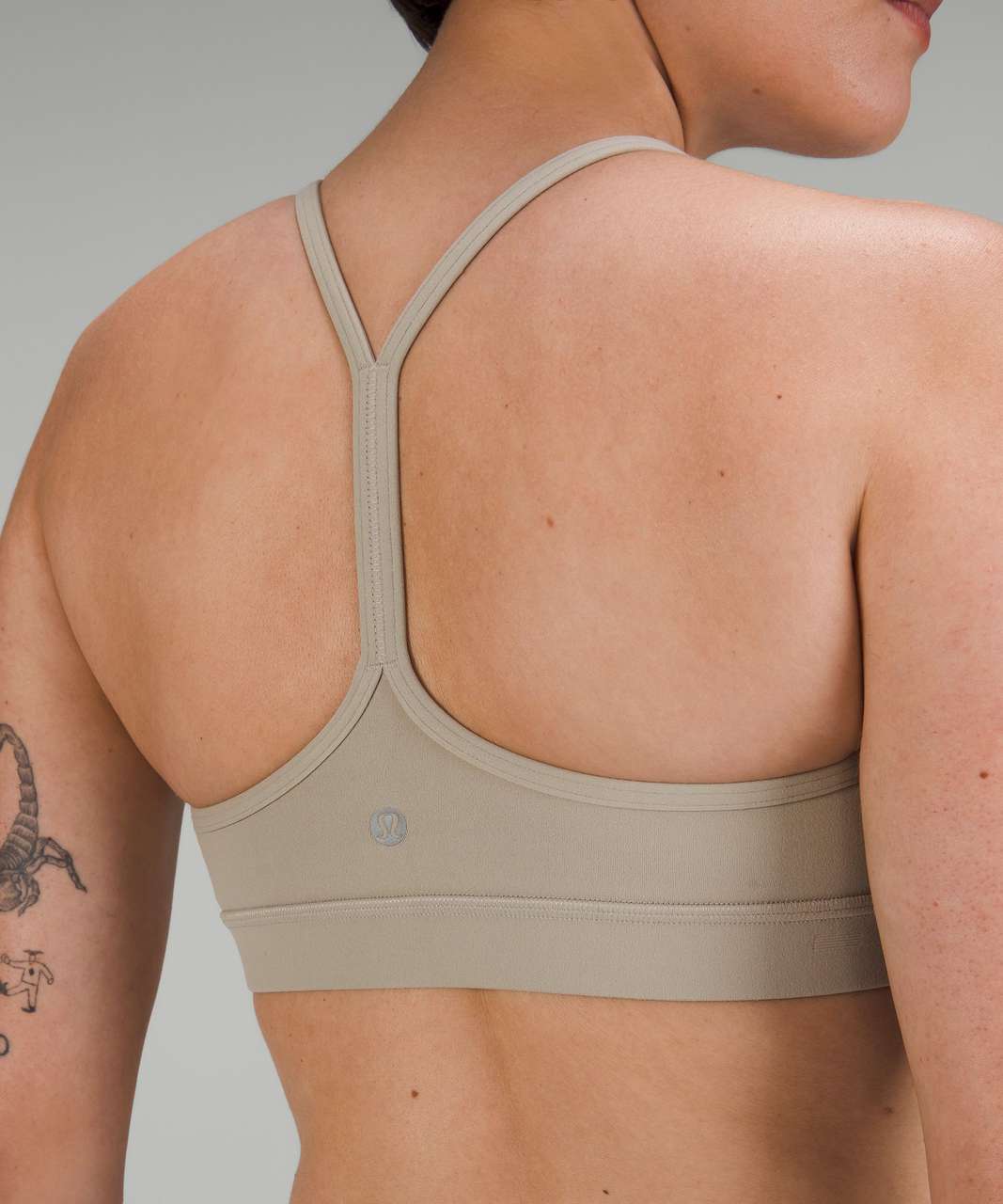 Lululemon Flow Y Bra Nulu *Light Support, A-C Cups - Raw Linen