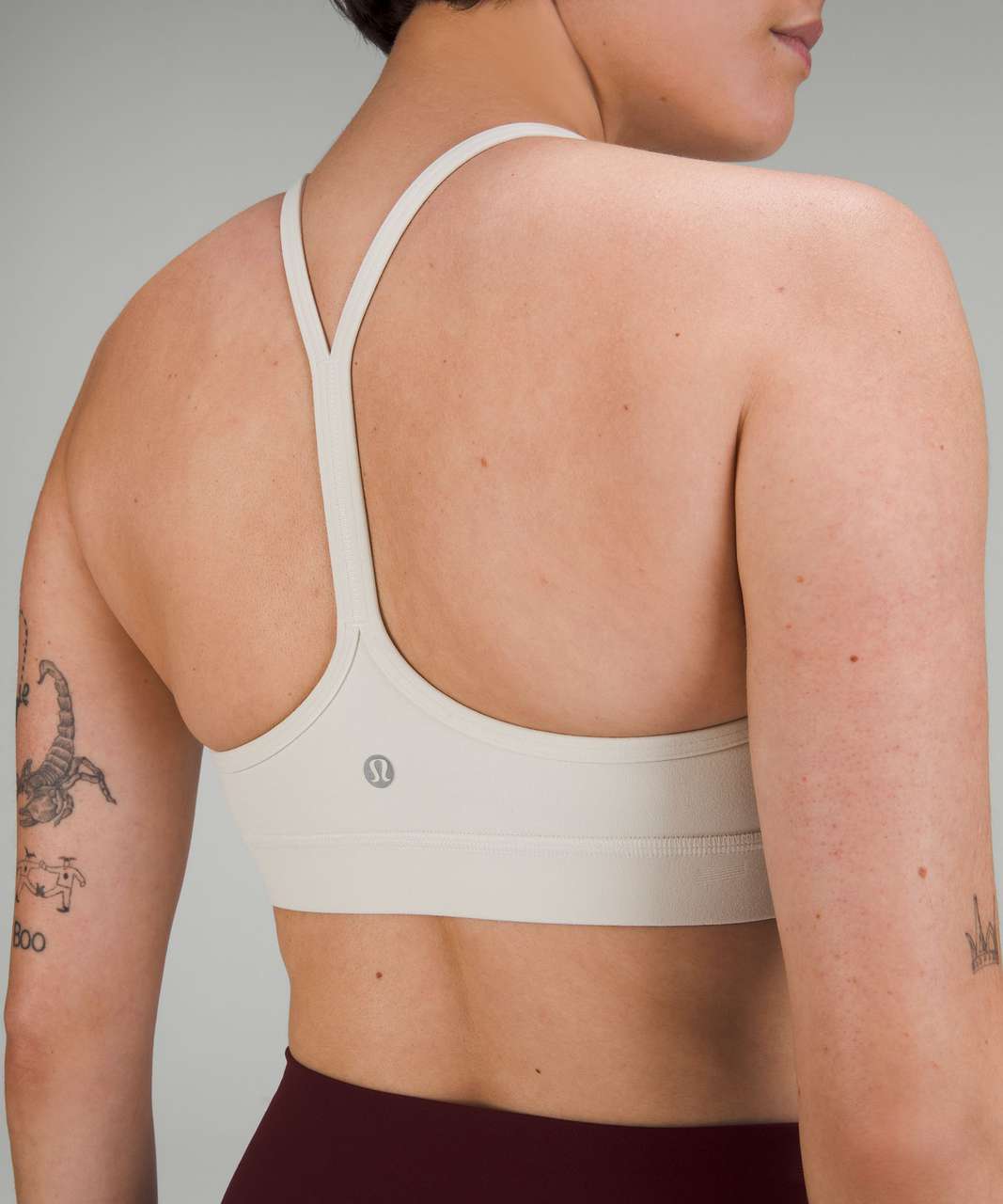 Lululemon Flow Y Bra Nulu *Light Support, A-C Cups - Bone - lulu fanatics