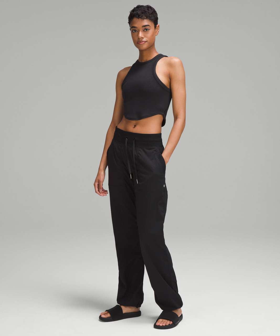 Lululemon Hold Tight Cropped Tank Top - Black - lulu fanatics