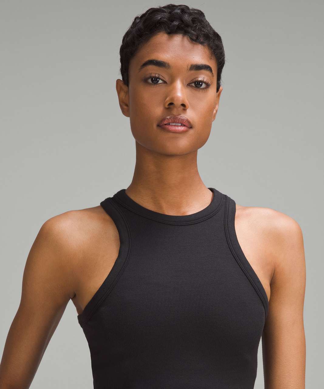 Lululemon Hold Tight Cropped Tank Top - Black - lulu fanatics