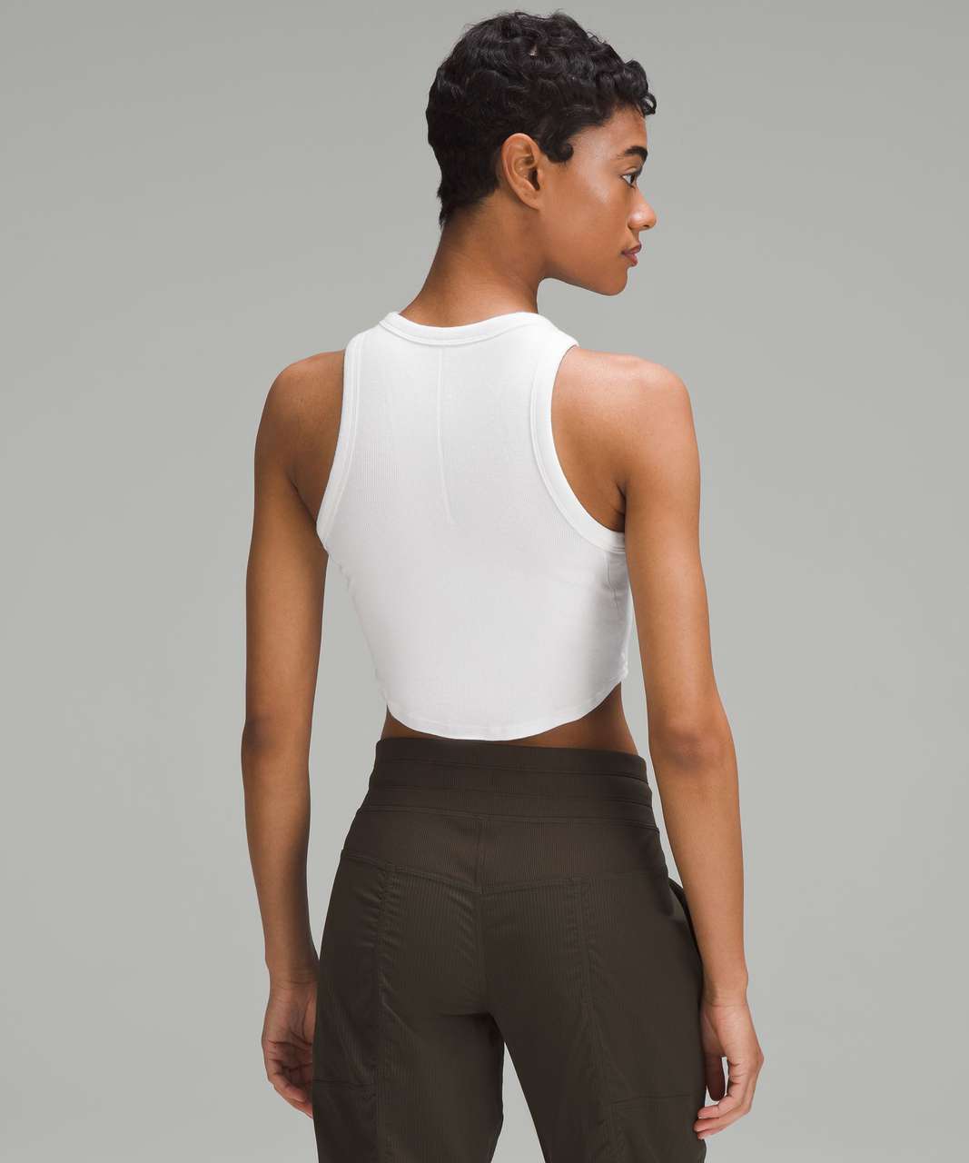Lululemon Hold Tight Cropped Tank Top - White