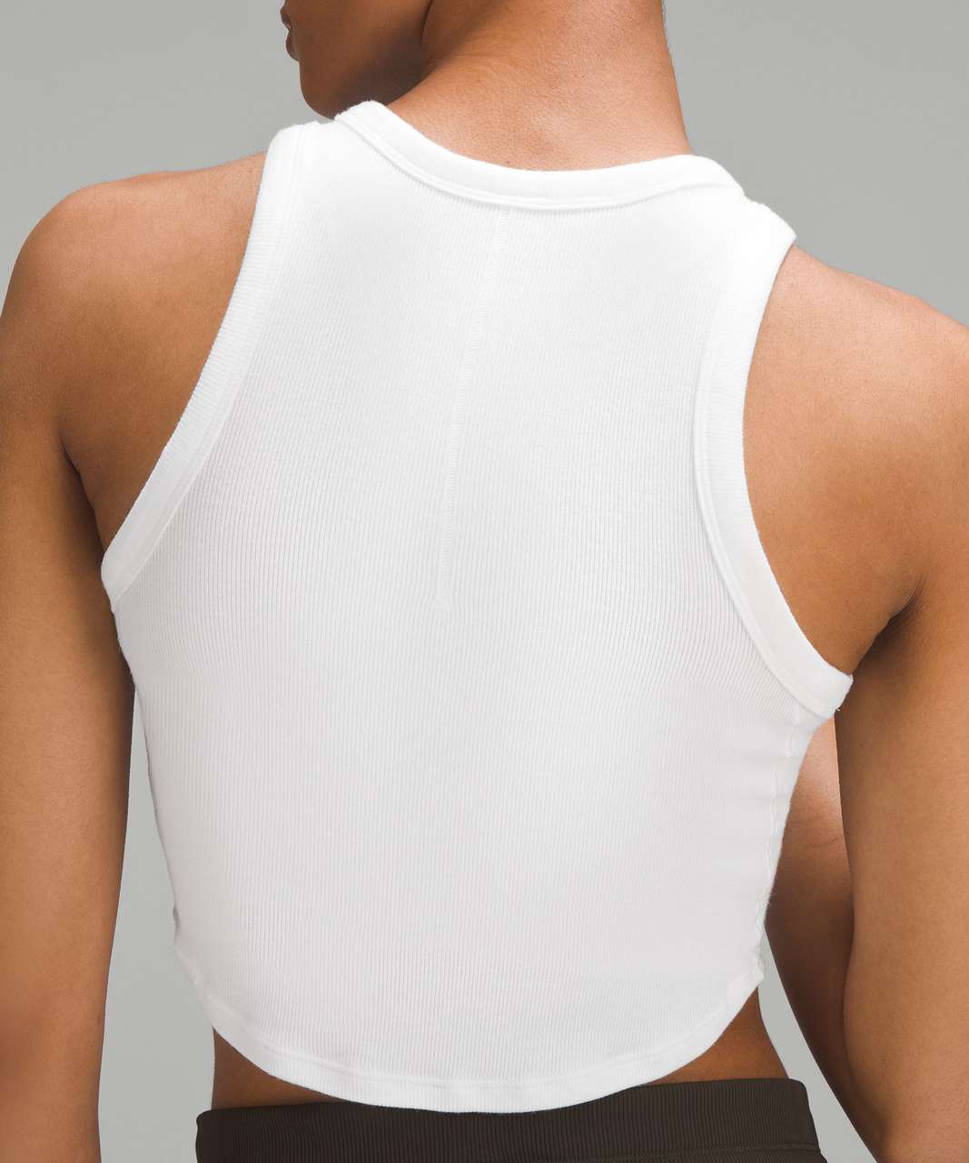 Lululemon Hold Tight Cropped Tank Top - White
