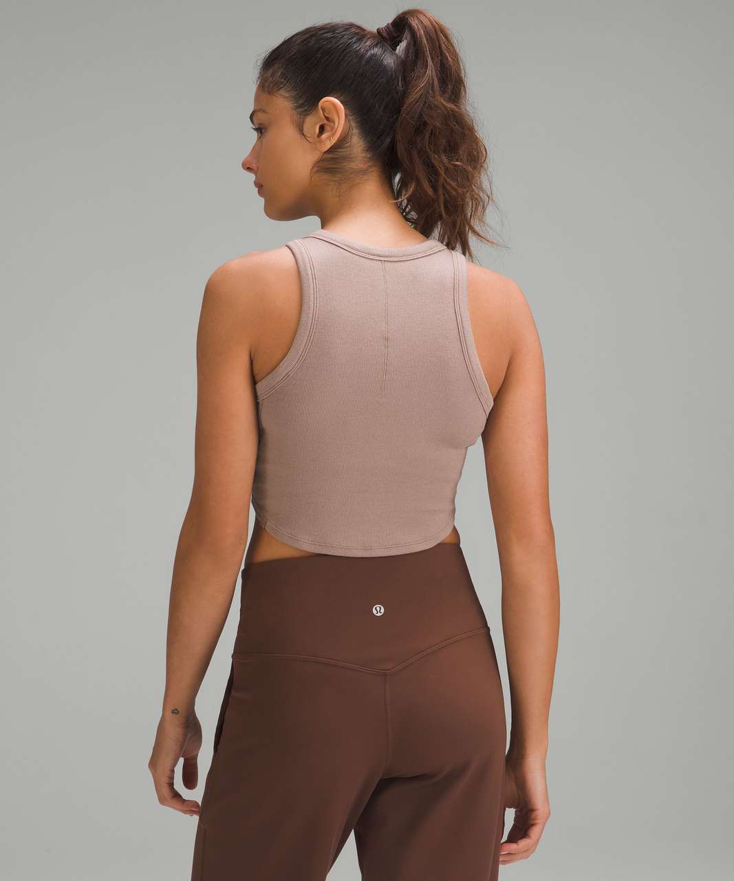 Lululemon Hold Tight Cropped Tank Top - Twilight Rose