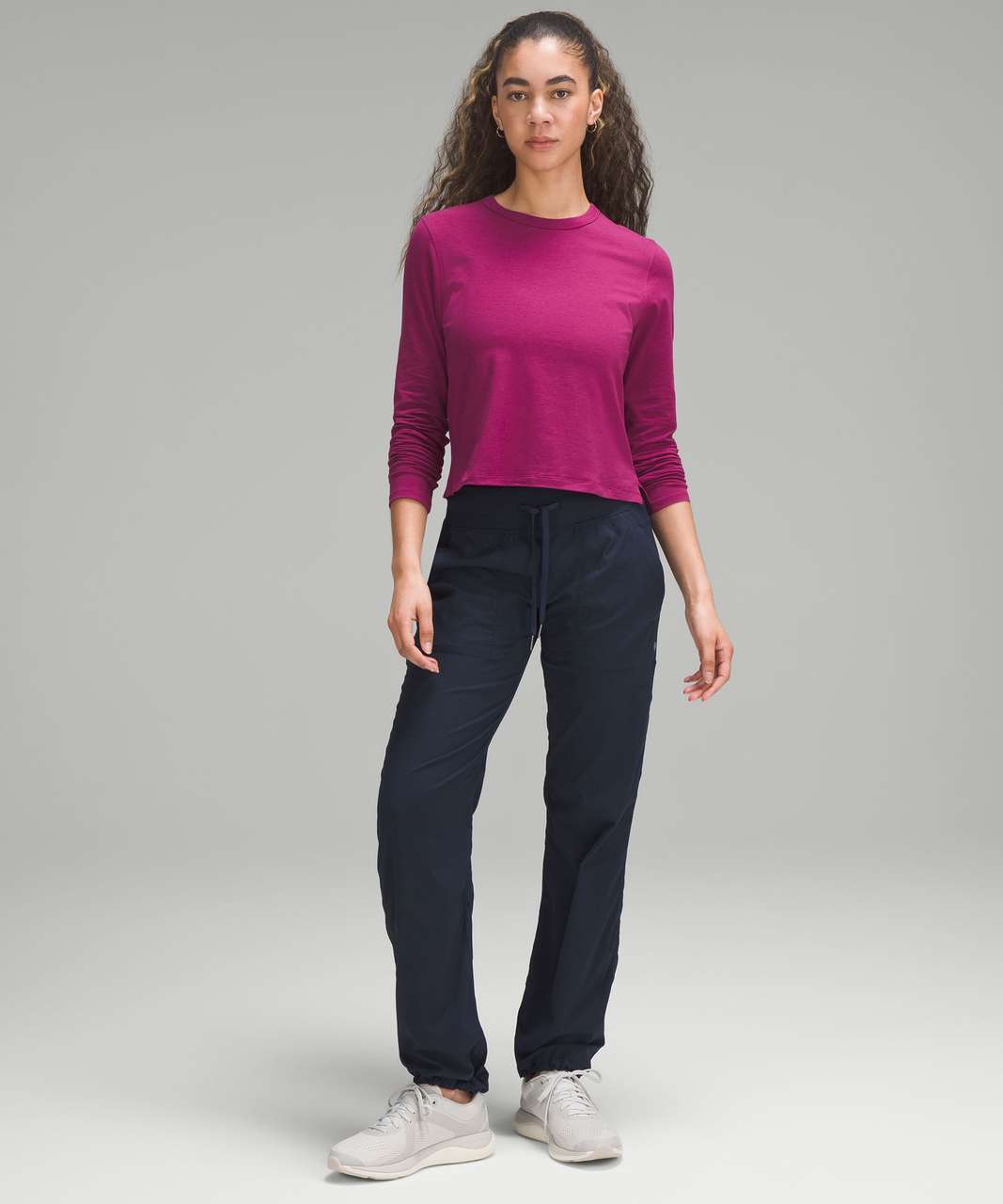 Lululemon Classic-Fit Cotton-Blend Long-Sleeve Shirt - Magenta Purple