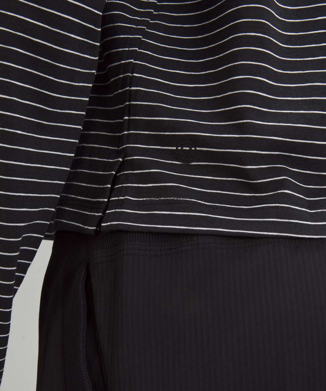 Lululemon Classic-Fit Cotton-Blend Long-Sleeve Shirt - Synchronise Stripe Black White