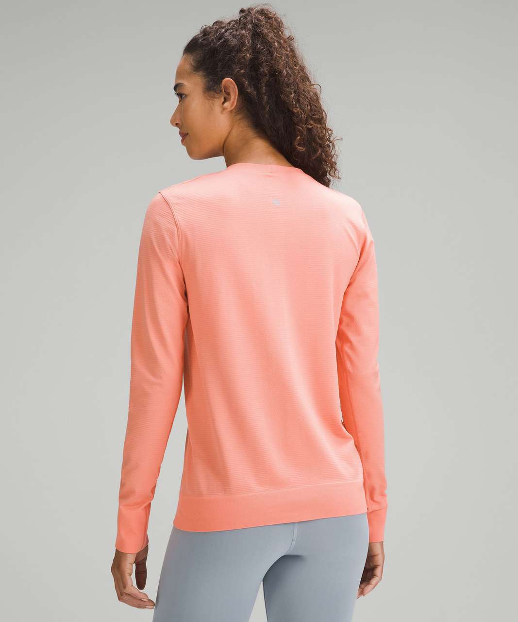 Lululemon Swiftly Relaxed Long-Sleeve Shirt - Sunny Coral / Sunny Coral