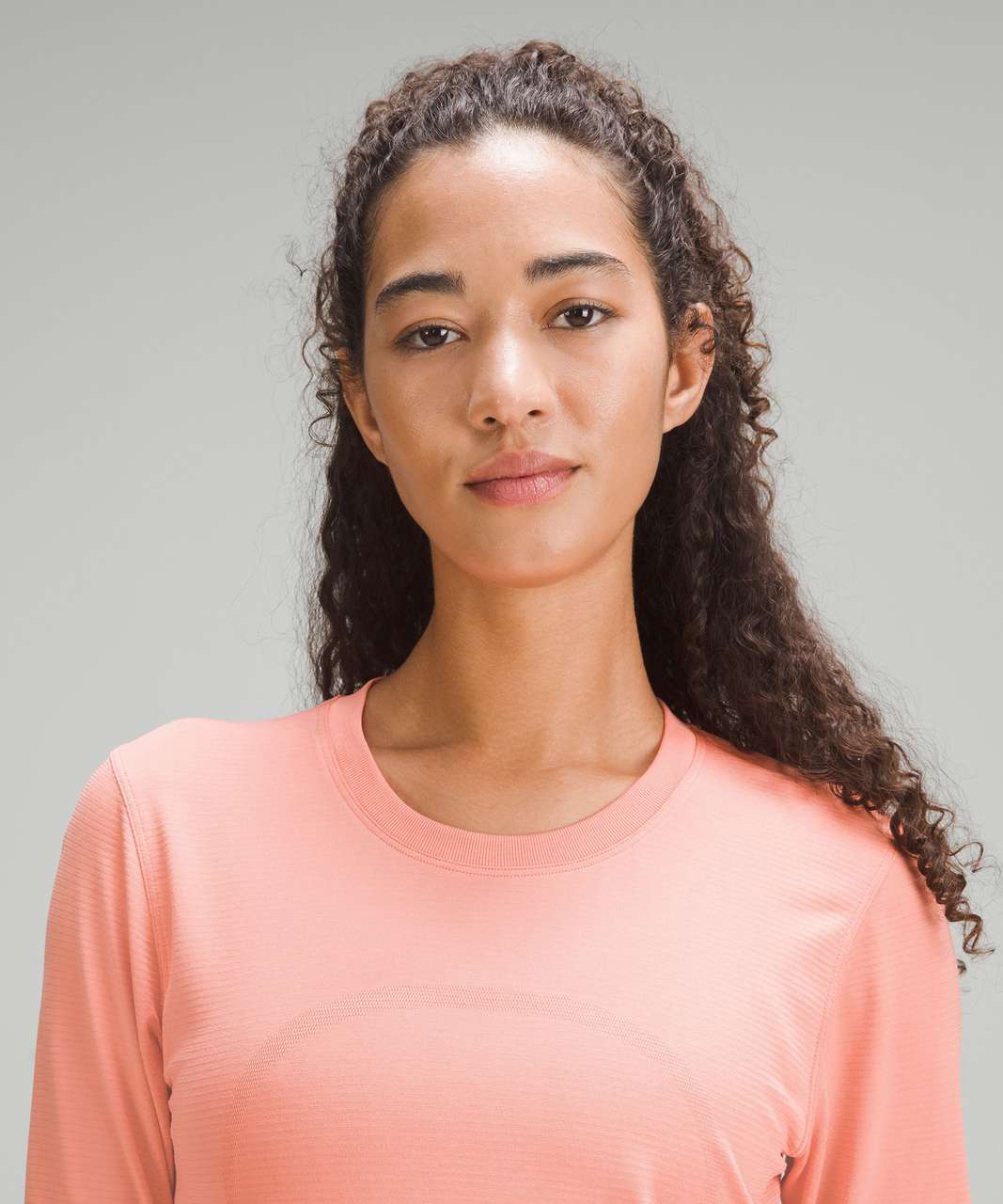 Lululemon Swiftly Relaxed Long-Sleeve Shirt - Sunny Coral / Sunny Coral