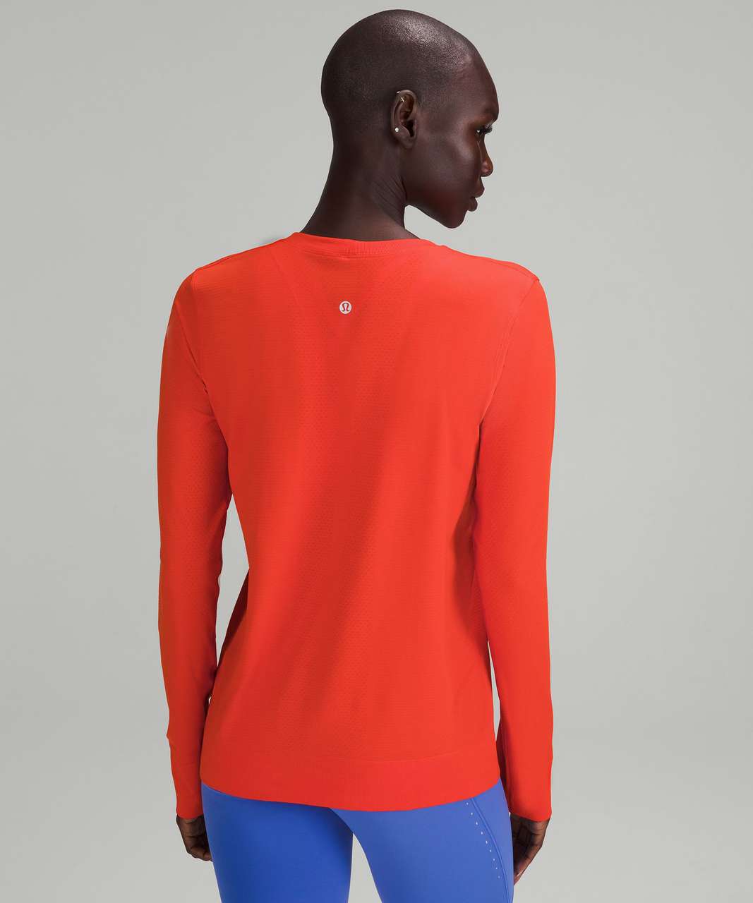 Lululemon Swiftly Relaxed Long-Sleeve Shirt - Solar Orange / Solar Orange