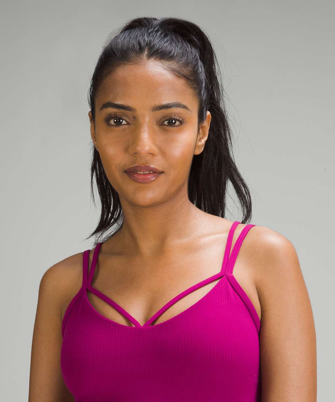 Oh my gosh the new align ribbed strappy tank from lululemon is so cute, align tank strap cross