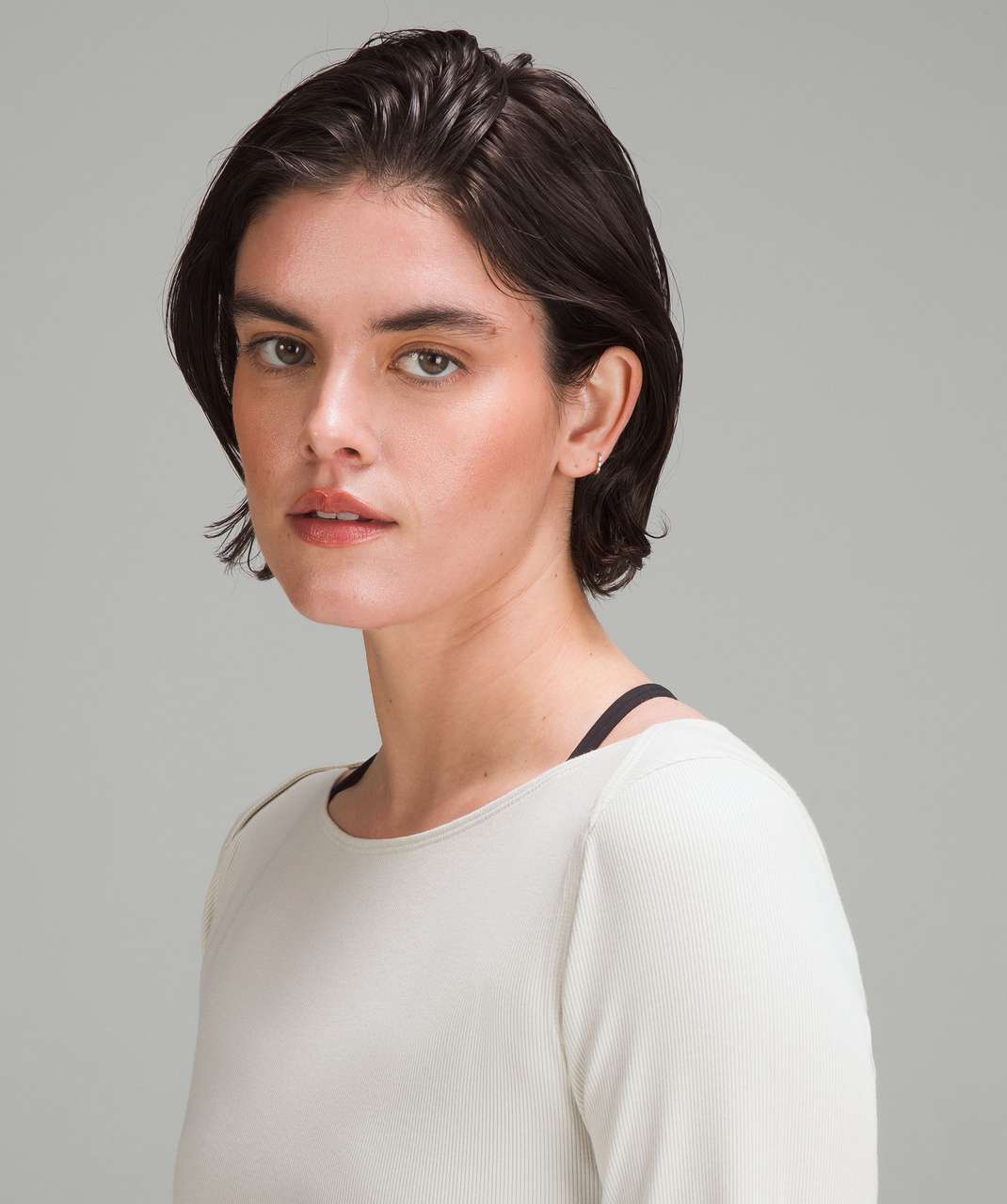 Lululemon Ribbed Modal Silk Twist-Back Yoga Long Sleeve Shirt - Retail $78
