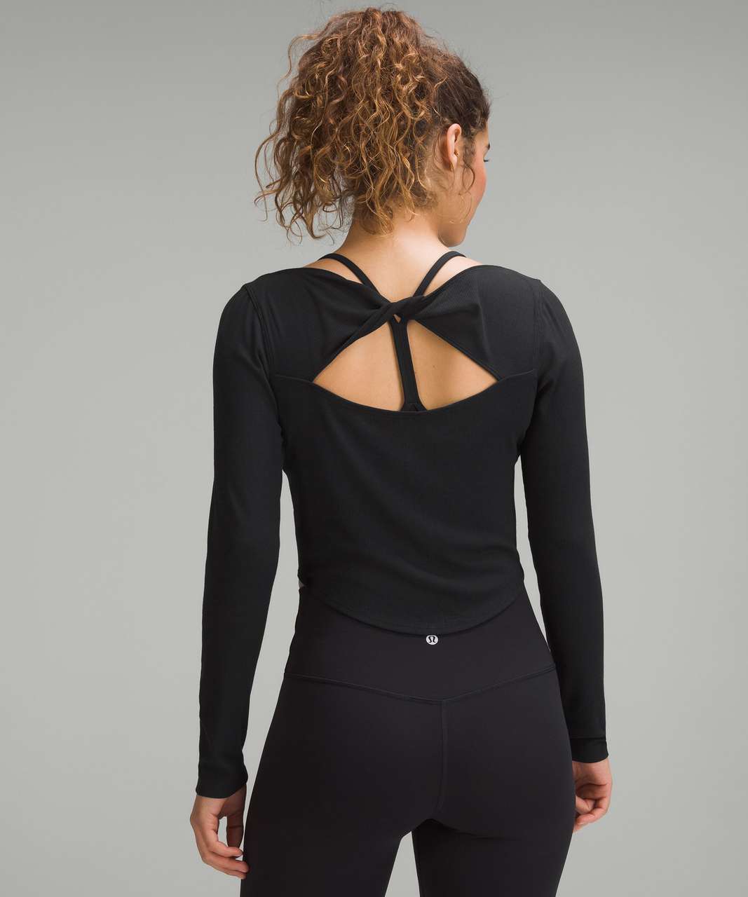 Lululemon Mix & Mesh Long Sleeve - Black - lulu fanatics