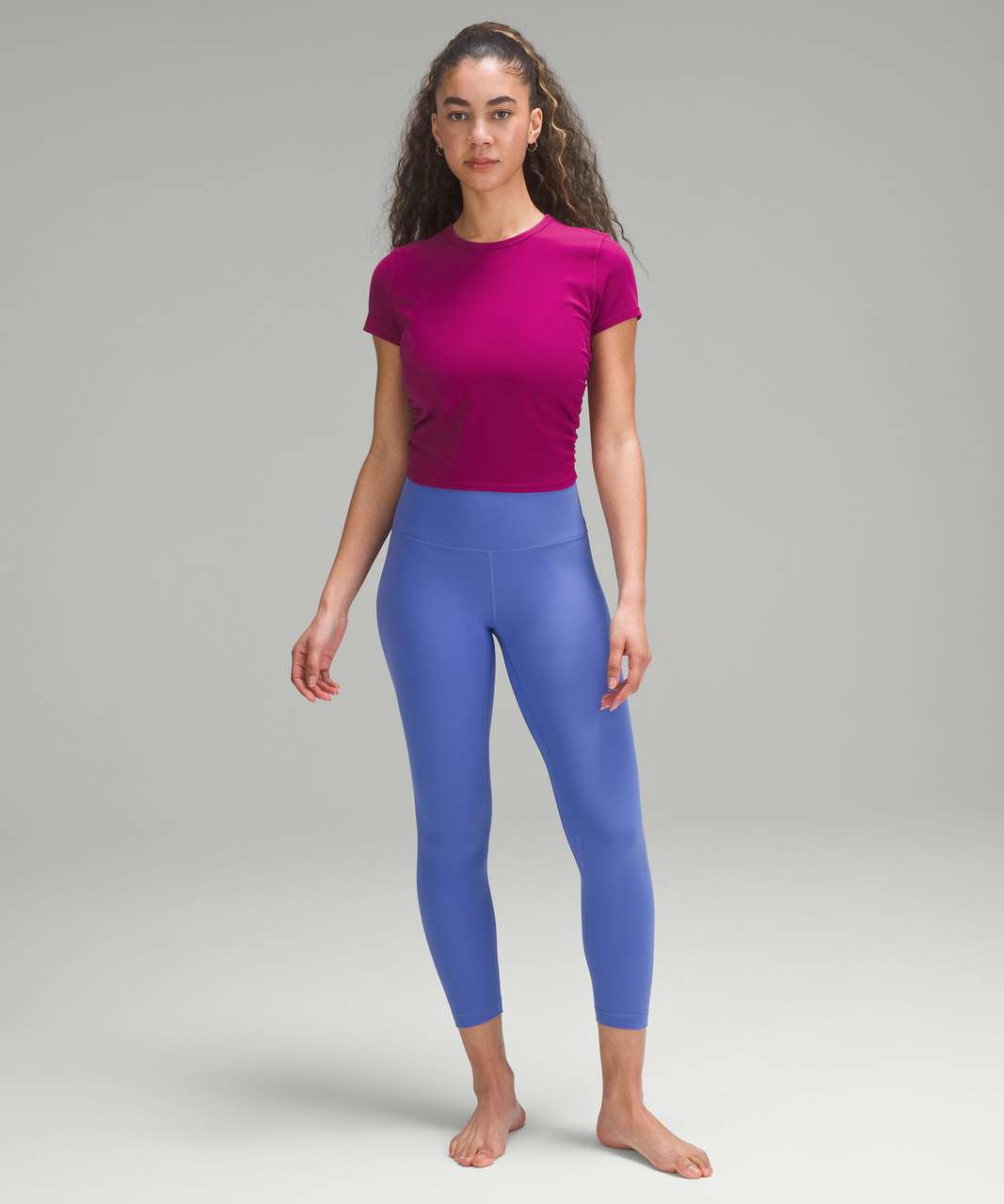 Lululemon Simply Bare Tight size 6 Darkest Magenta NWT Purple Yoga Pants  Nulu