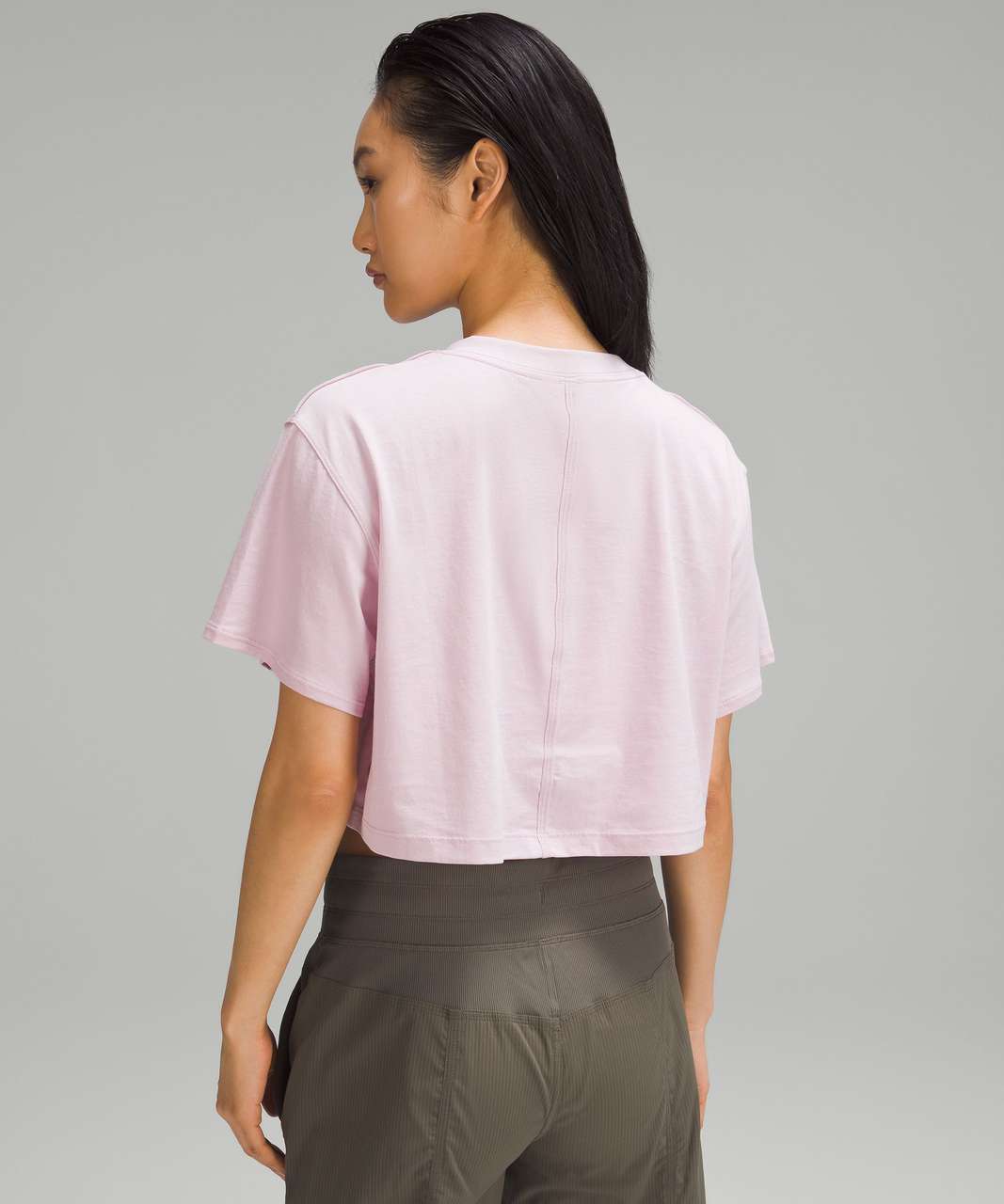Lululemon All Yours Cropped T-Shirt - Pink Peony
