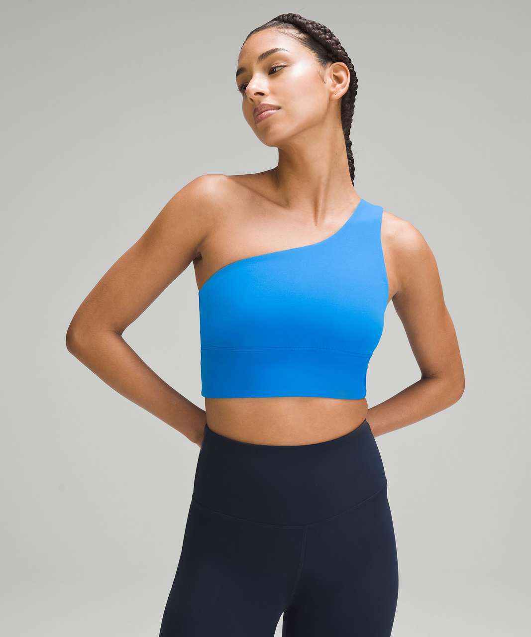 Review of the lululemon align asymmetrical bra c/d cup🦋💙🐳 @lululemo