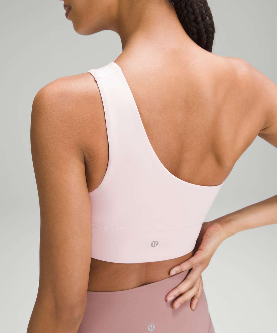 Lululemon Align Asymmetrical Bra *Light Support, C/D Cup - Flush Pink - lulu  fanatics