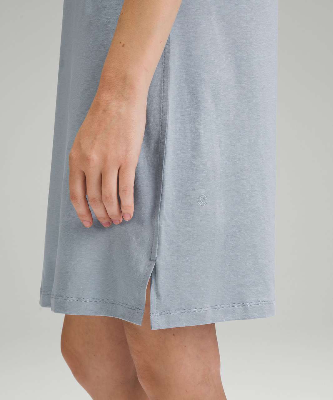 Lululemon Classic-Fit Cotton-Blend T-Shirt Dress - Chambray