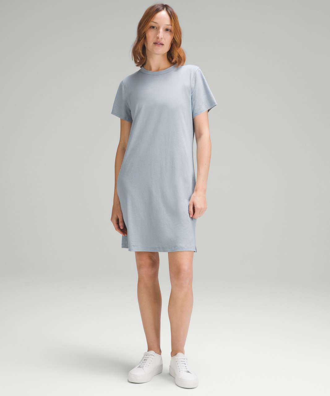 NWOT Lululemon Women's Cotton Wrap-Front T-Shirt Dress in Prosecco