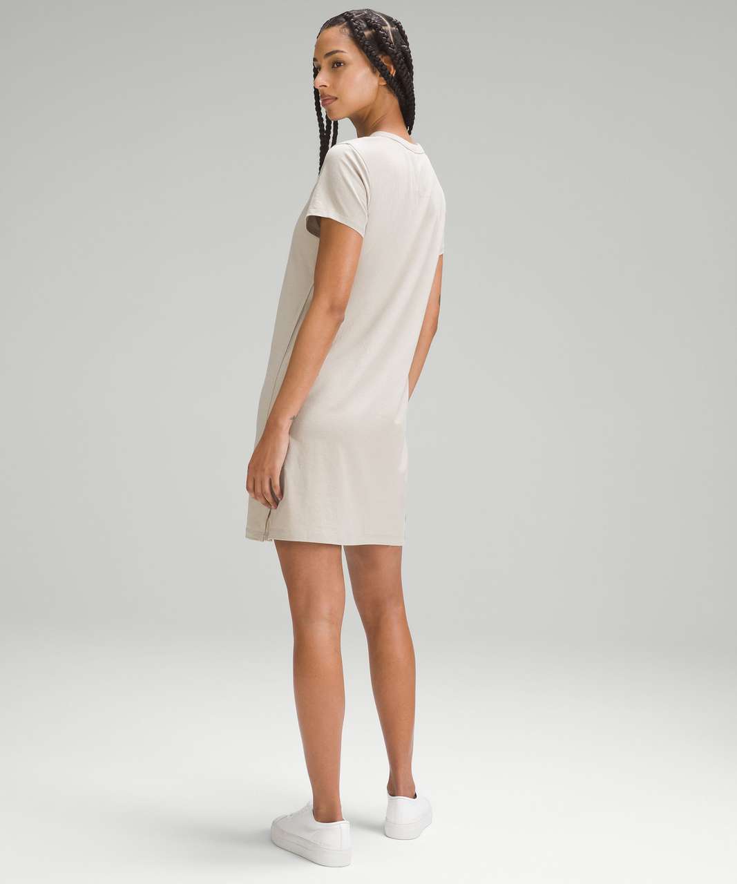 Lululemon Classic-Fit Cotton-Blend T-Shirt Dress - Raw Linen