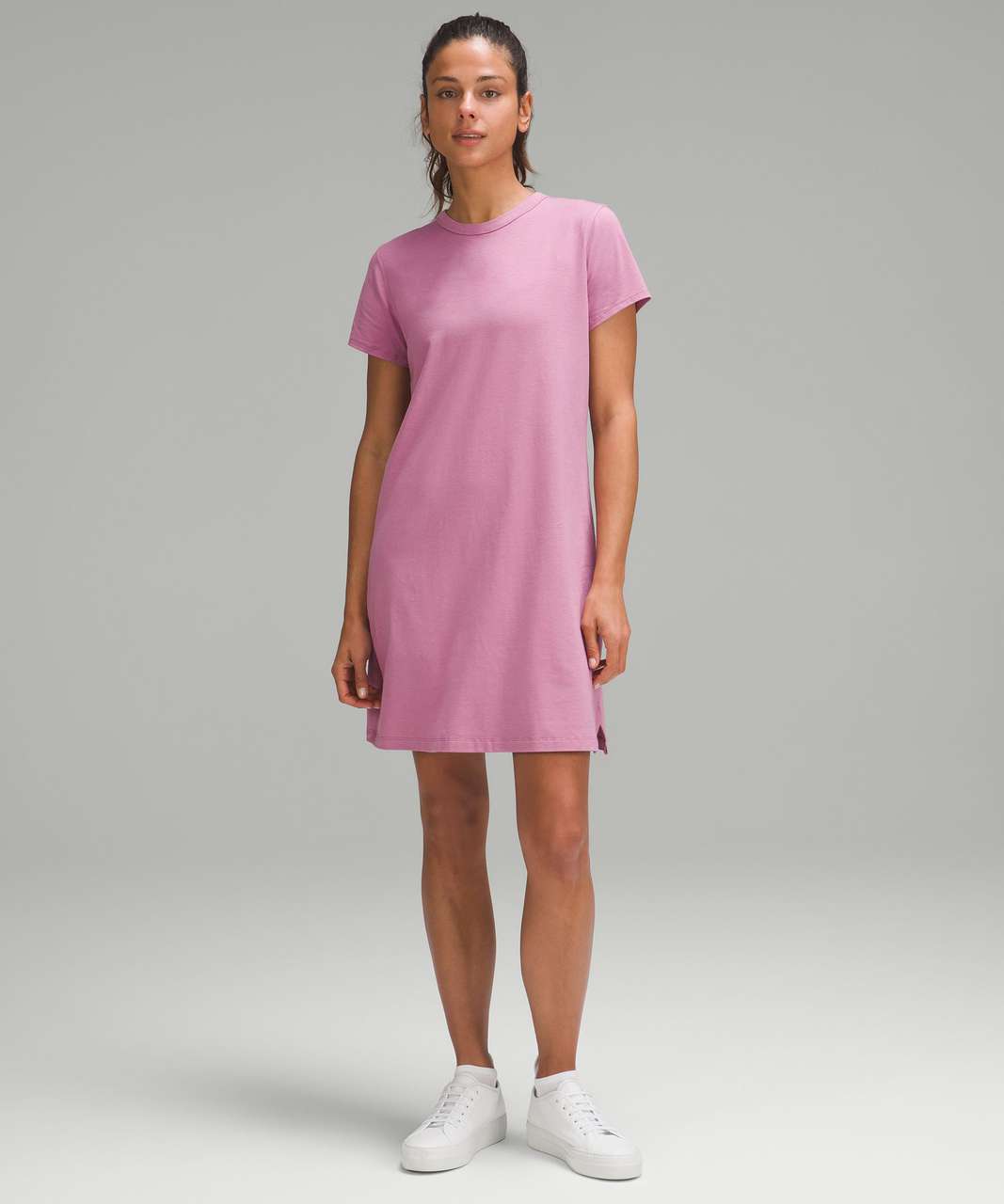 Lululemon Classic-Fit Cotton-Blend T-Shirt Dress - Velvet Dust