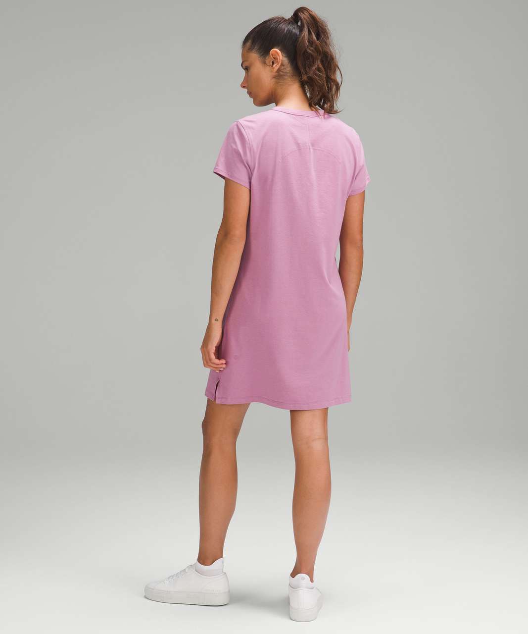 Lululemon Classic-Fit Cotton-Blend T-Shirt Dress - Velvet Dust - lulu  fanatics