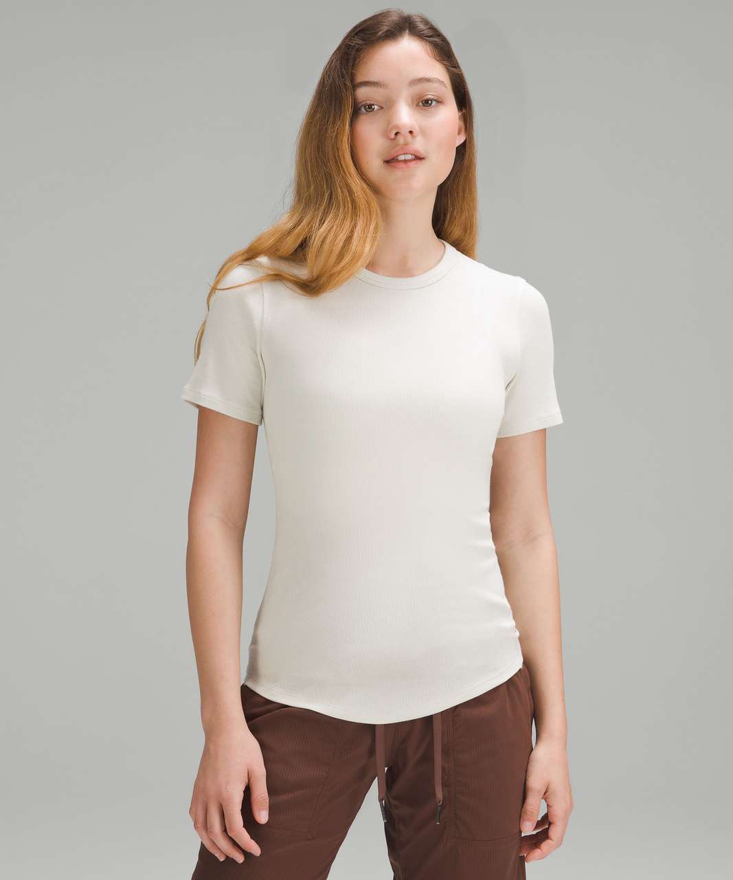 Lululemon Hold Tight Short-Sleeve Shirt - Bone - lulu fanatics