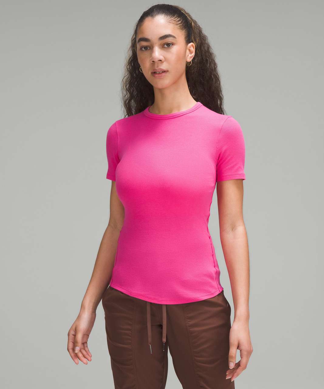 Shop lululemon 2023 SS Crew Neck Plain Logo Tanks & Camisoles by