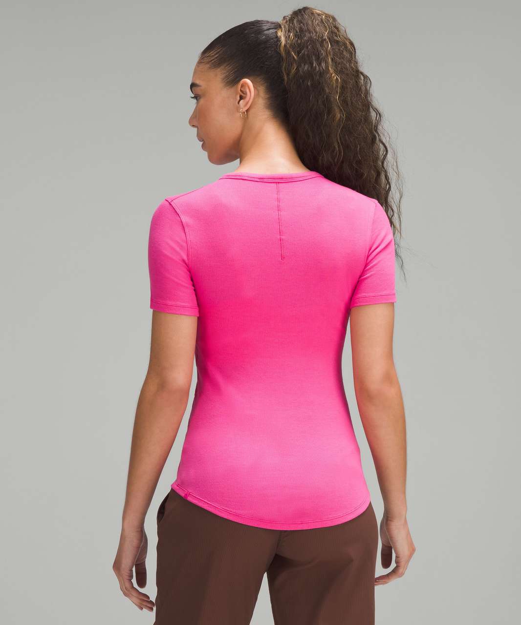 lululemon - Lululemon Ribbed Held Tight Short Sleeve Shirt