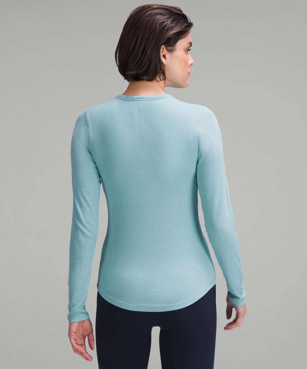 Lululemon Cinch It Long Sleeve - Mineral Blue - lulu fanatics