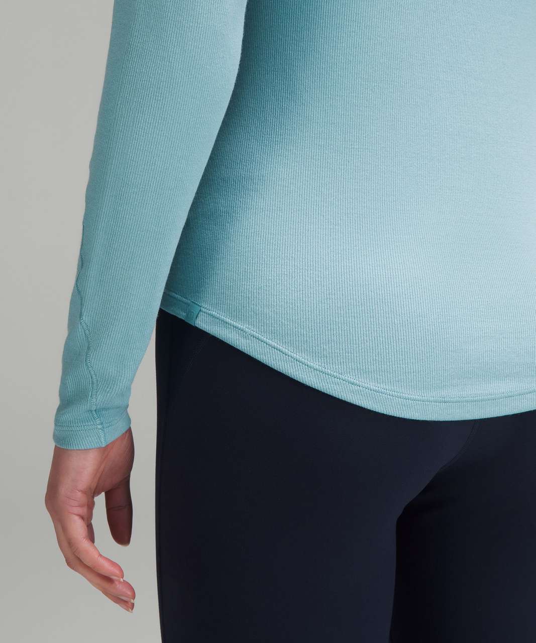 Lululemon Hold Tight Long-Sleeve Shirt - Tidal Teal - lulu fanatics