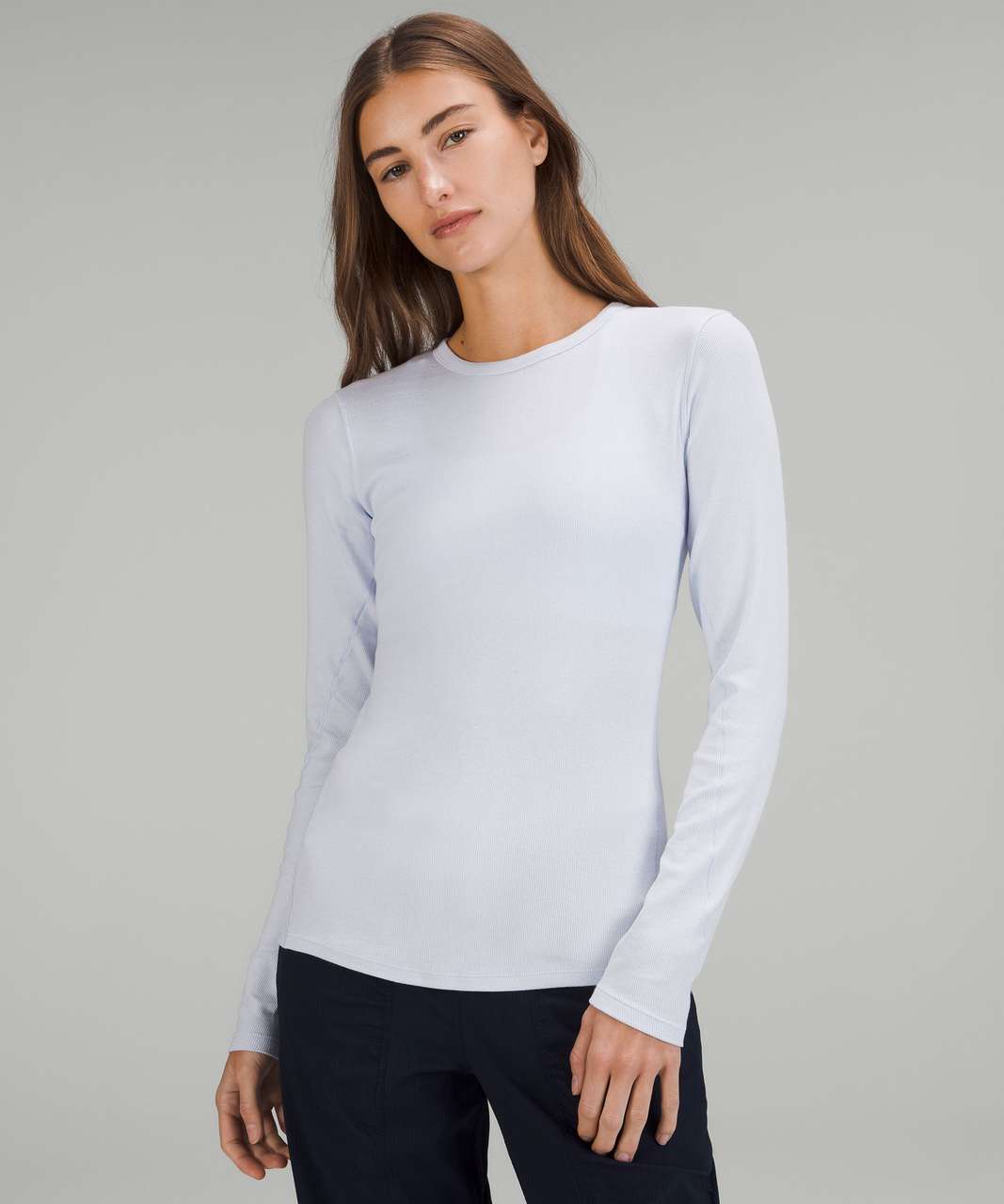 Lululemon Hold Tight Long-Sleeve Shirt - Blissful Blue - lulu fanatics