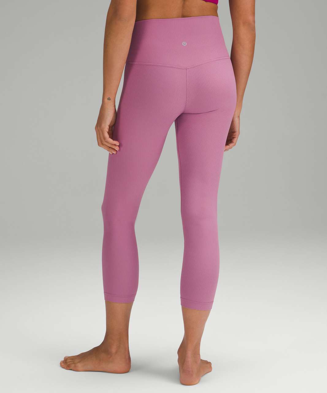 Lululemon Align Ribbed High-Rise Crop 23 - Velvet Dust - lulu fanatics