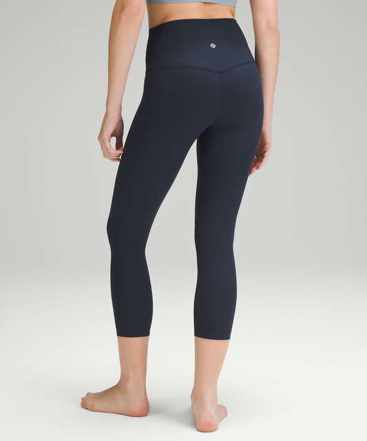 Lululemon Align Ribbed High-Rise Crop 23 - Java - lulu fanatics