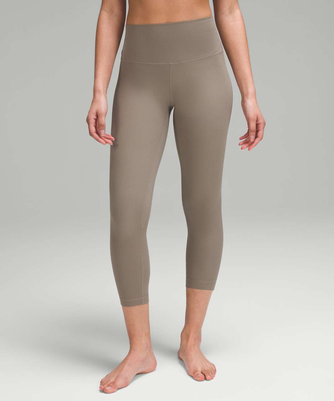 Lululemon Align Ribbed High-Rise Crop 23" - Carbon Dust