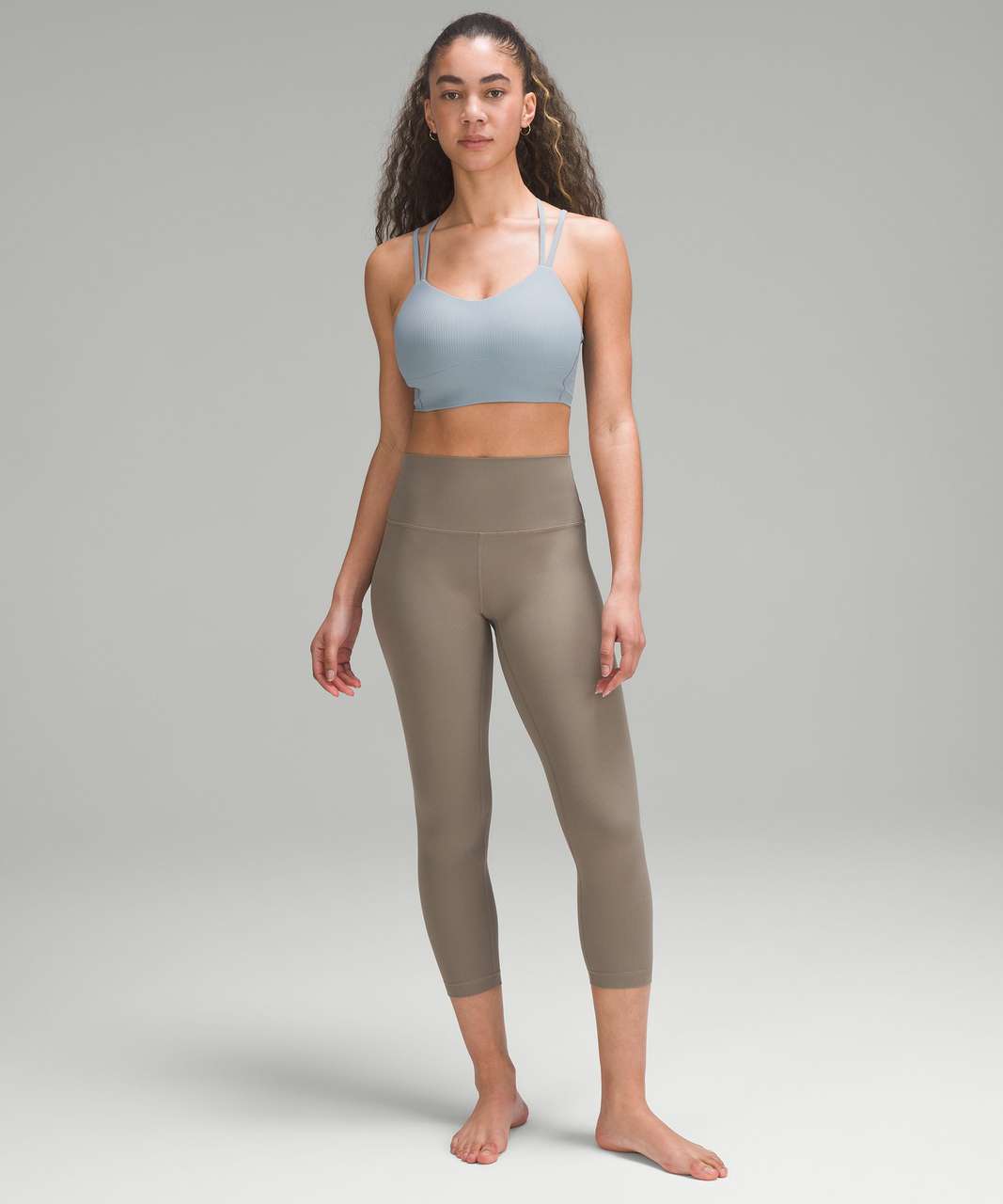 Lululemon Align Ribbed High-Rise Crop 23" - Carbon Dust