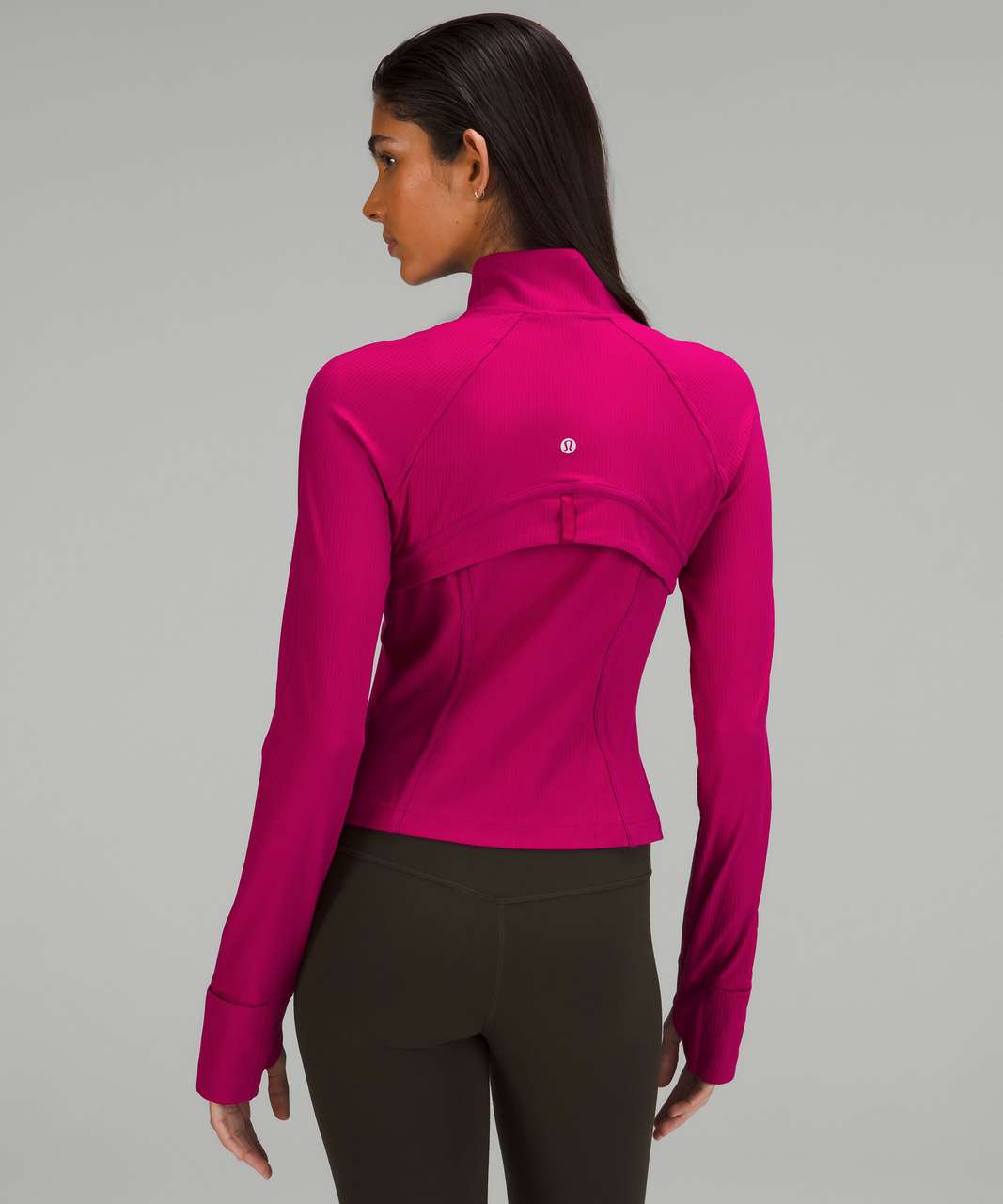 Lululemon Cropped Define Jacket *Ribbed Nulu - Wild Berry - lulu