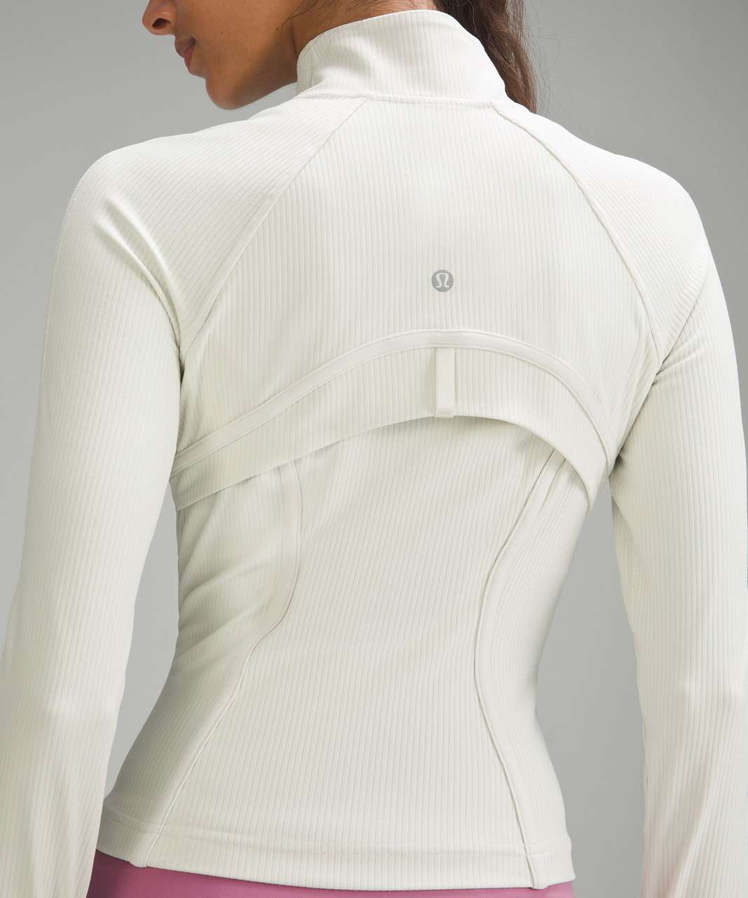 Lululemon Cropped Define Jacket *Ribbed Nulu - Bone - lulu fanatics