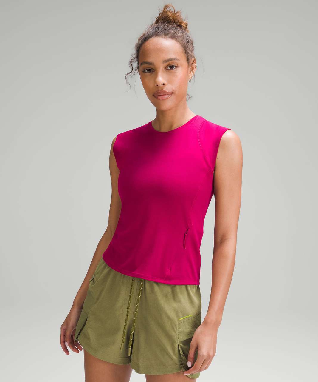 Lululemon Cap Sleeve Hiking Tank Top - Wild Berry