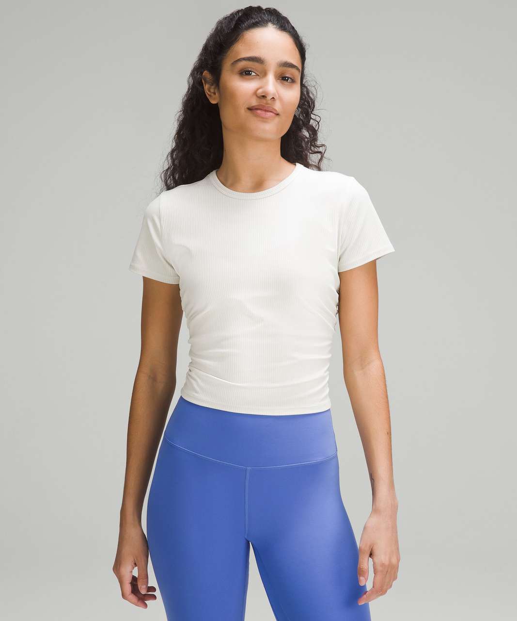 Lululemon All It Takes Ribbed Nulu T-Shirt - Bone - lulu