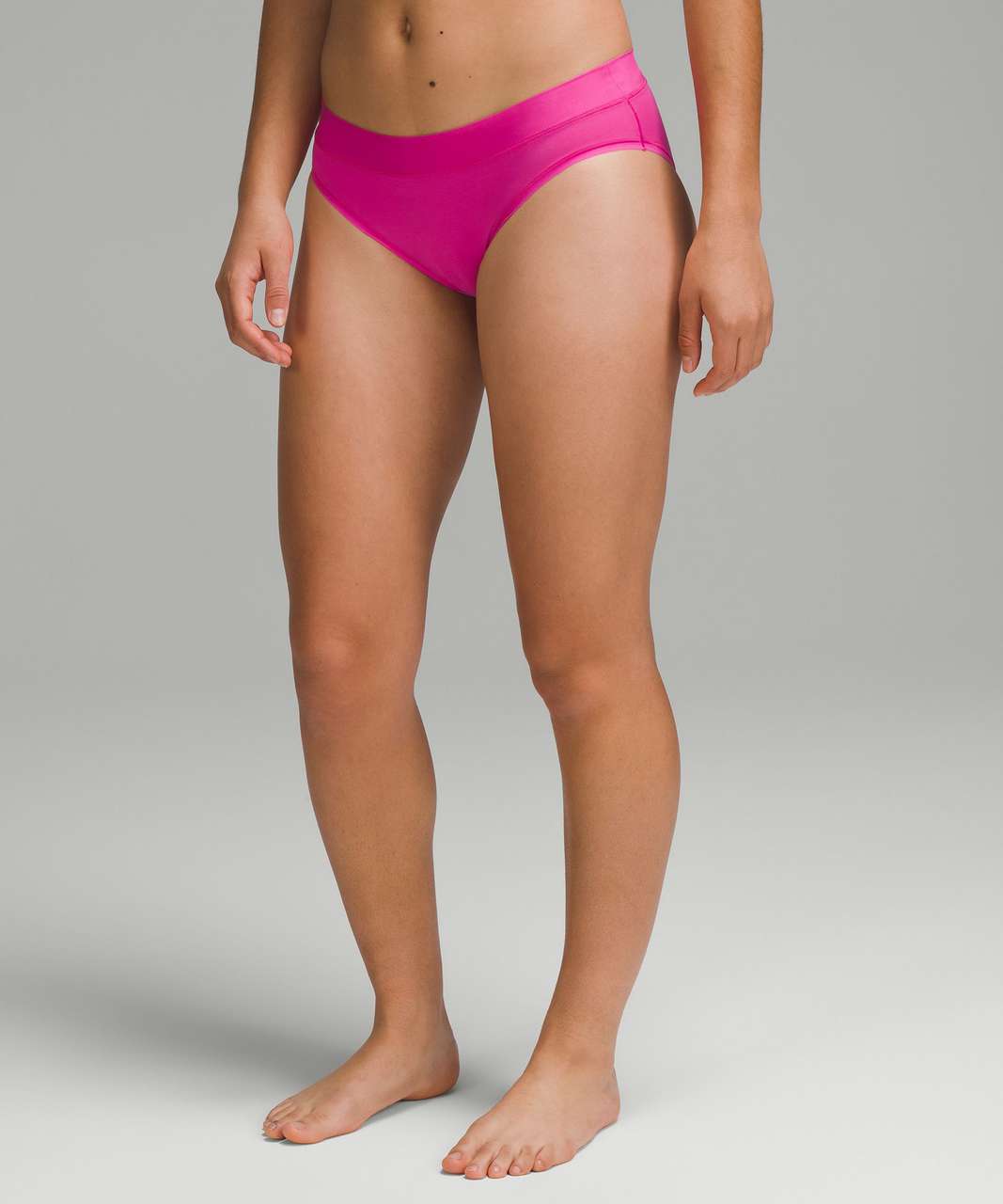 Lululemon UnderEase Mid-Rise Thong Underwear - Butter Pink - lulu fanatics