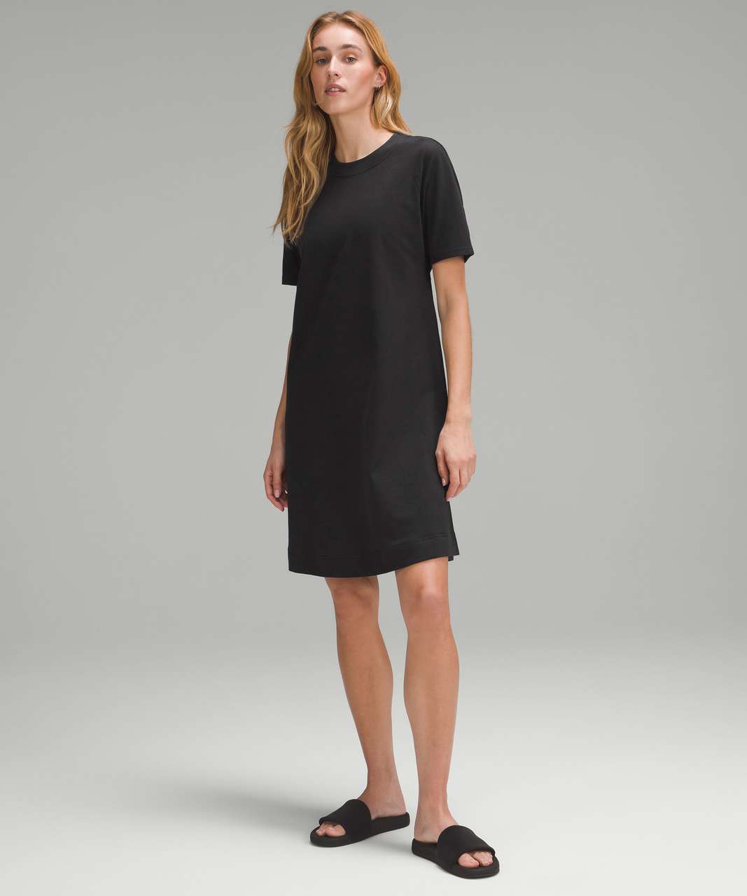 Lululemon Kitsilano Turtleneck Rib Dress - Heathered Black - lulu