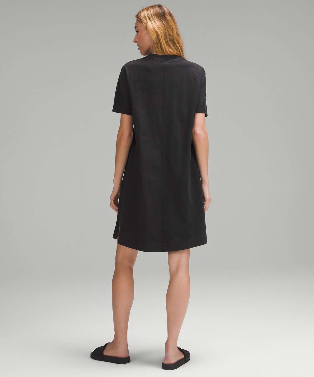 Lululemon Heavyweight Cotton T-Shirt Dress - Black - lulu fanatics