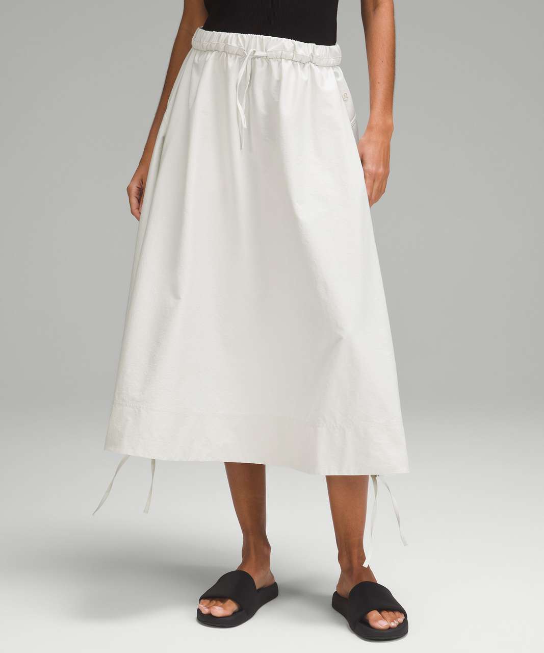 Lululemon High-Low Side Slit Super-High-Rise Skirt - Bone - lulu fanatics