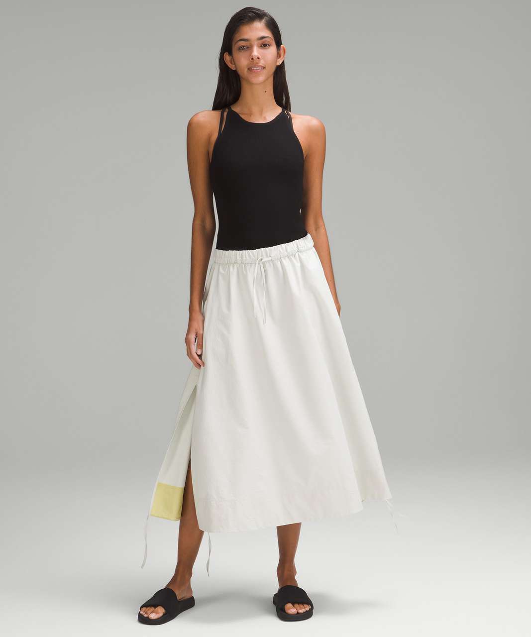 Lululemon High-Low Side Slit Super-High-Rise Skirt - Bone