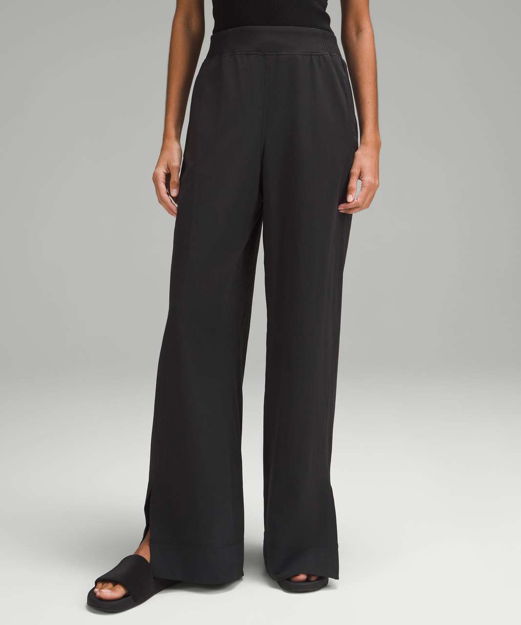 Lululemon Stretch Woven Wide-Leg High-Rise Pant - Black Lululemon Stretch Woven Wide-Leg High-Rise Pant - Black