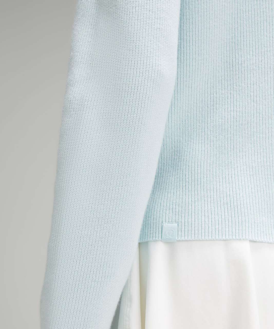 Lululemon Cotton-Blend Half-Zip Sweater - Powder Blue