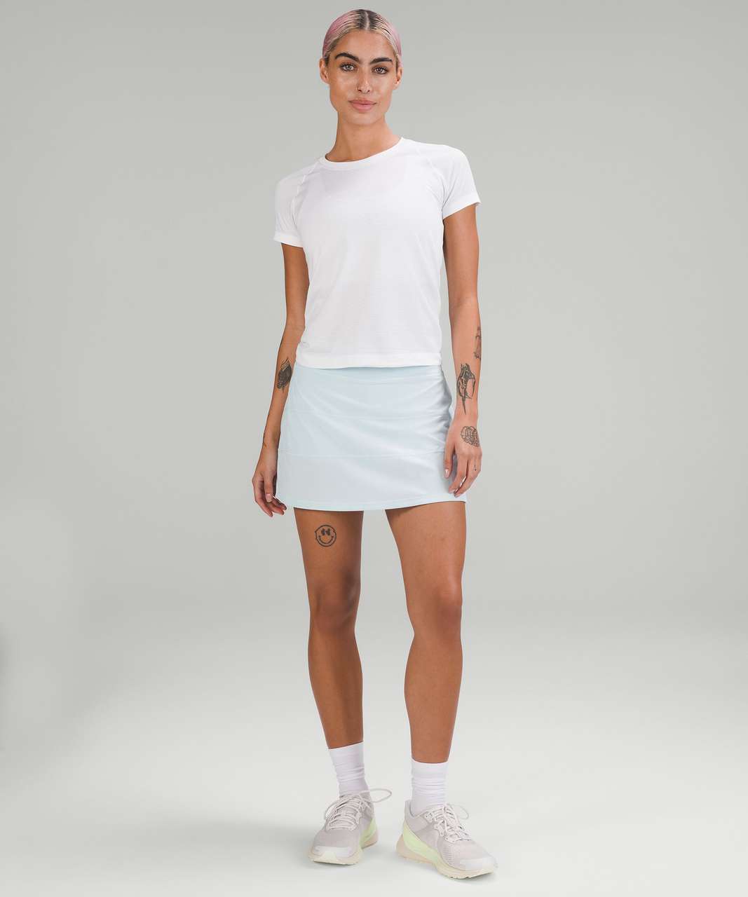 Lululemon Pace Rival Mid-Rise Skirt *Long - Powder Blue (First Release)