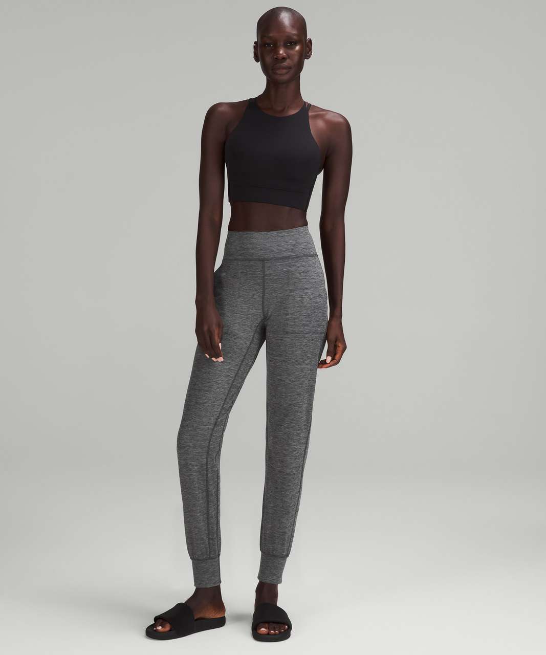 Lululemon Align Jogger Crop *23 - Diamond Dye Pitch Grey Graphite Grey -  lulu fanatics