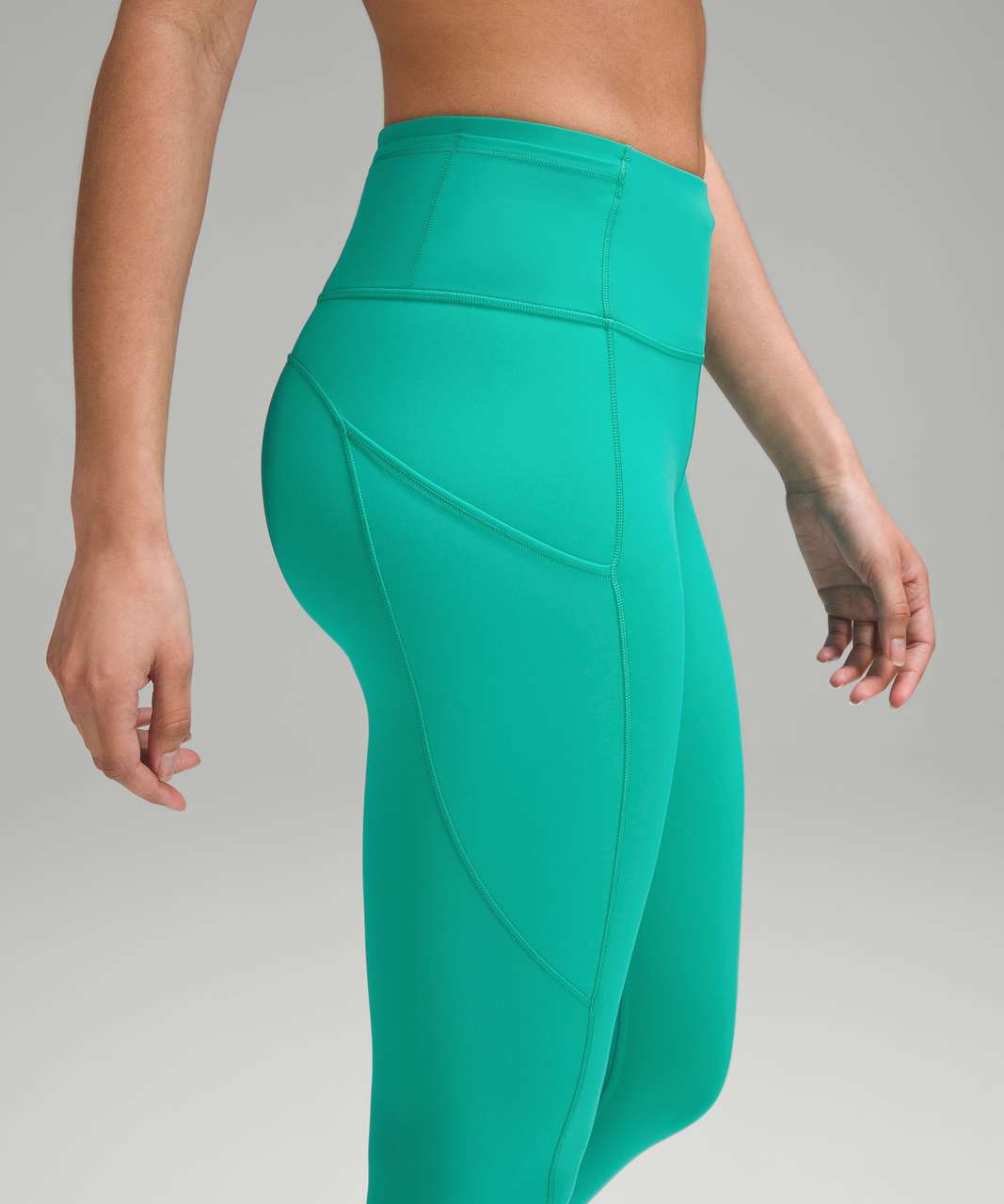 Lululemon Fast and Free High-Rise Tight 25" - Maldives Green