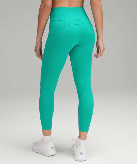 Lululemon Fast & Free 7/8 Tight II *Nulux 25 - Pacific Teal - lulu fanatics